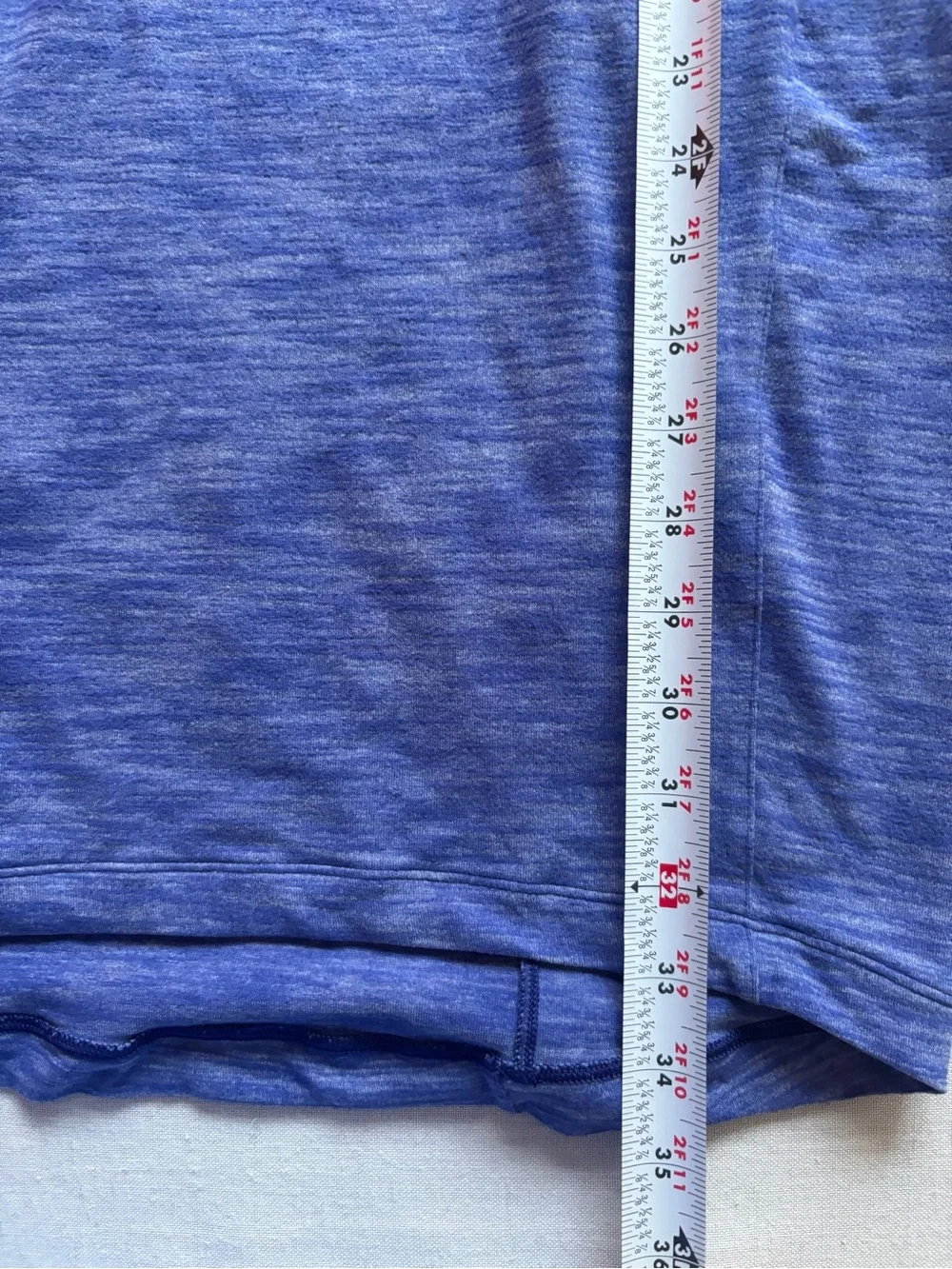 Lululemon Go Where-To Athletic Mini Dress Blue Heathered Short Sleeve Size 4